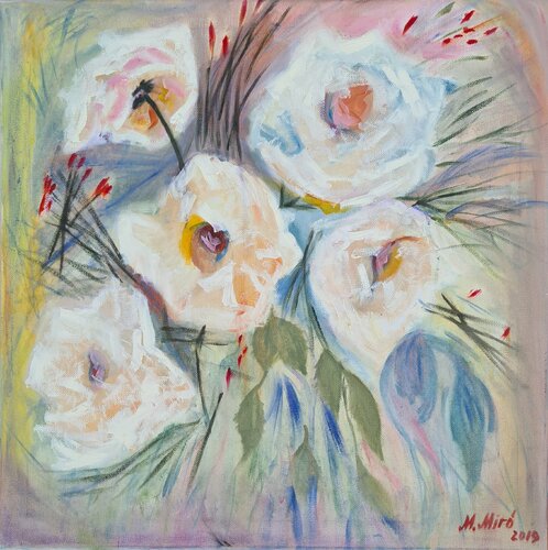 Roses reballed by Maryna Mytskan, Painting for Sale on Select