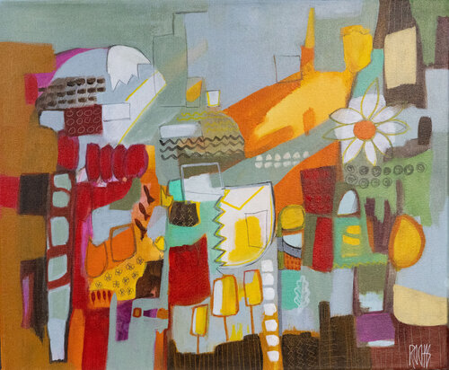 La Marguerite by Brigitte Rochas, Painting for Sale on Select