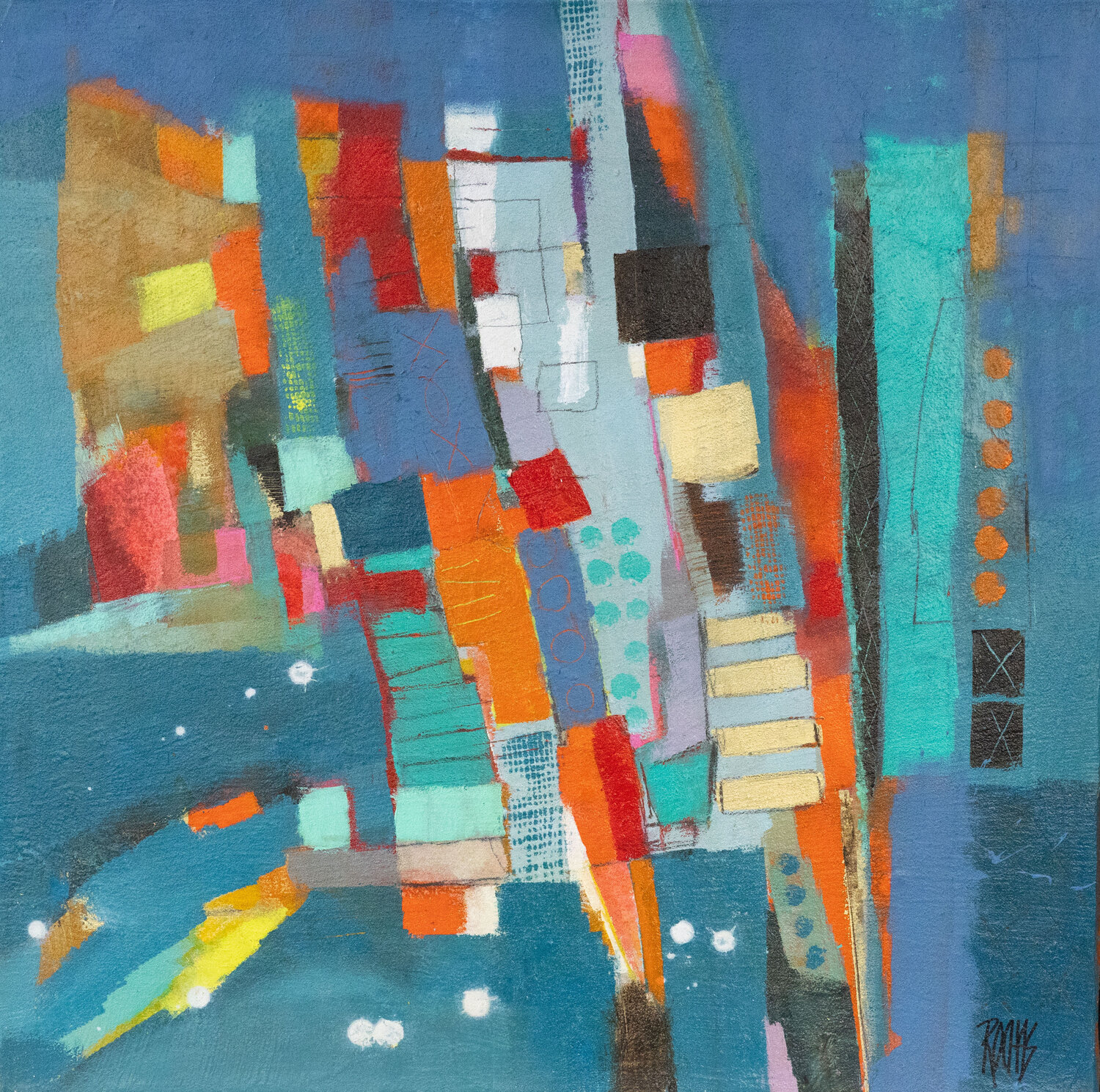 Cosmique Brigitte Rochas Original painting for sale