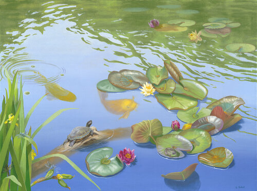 Teeming With Life by Elizabeth Rickert, Painting for Sale on Select