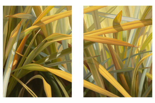 Look Into It ( Diptych) by Elizabeth Rickert, Painting for Sale on Select