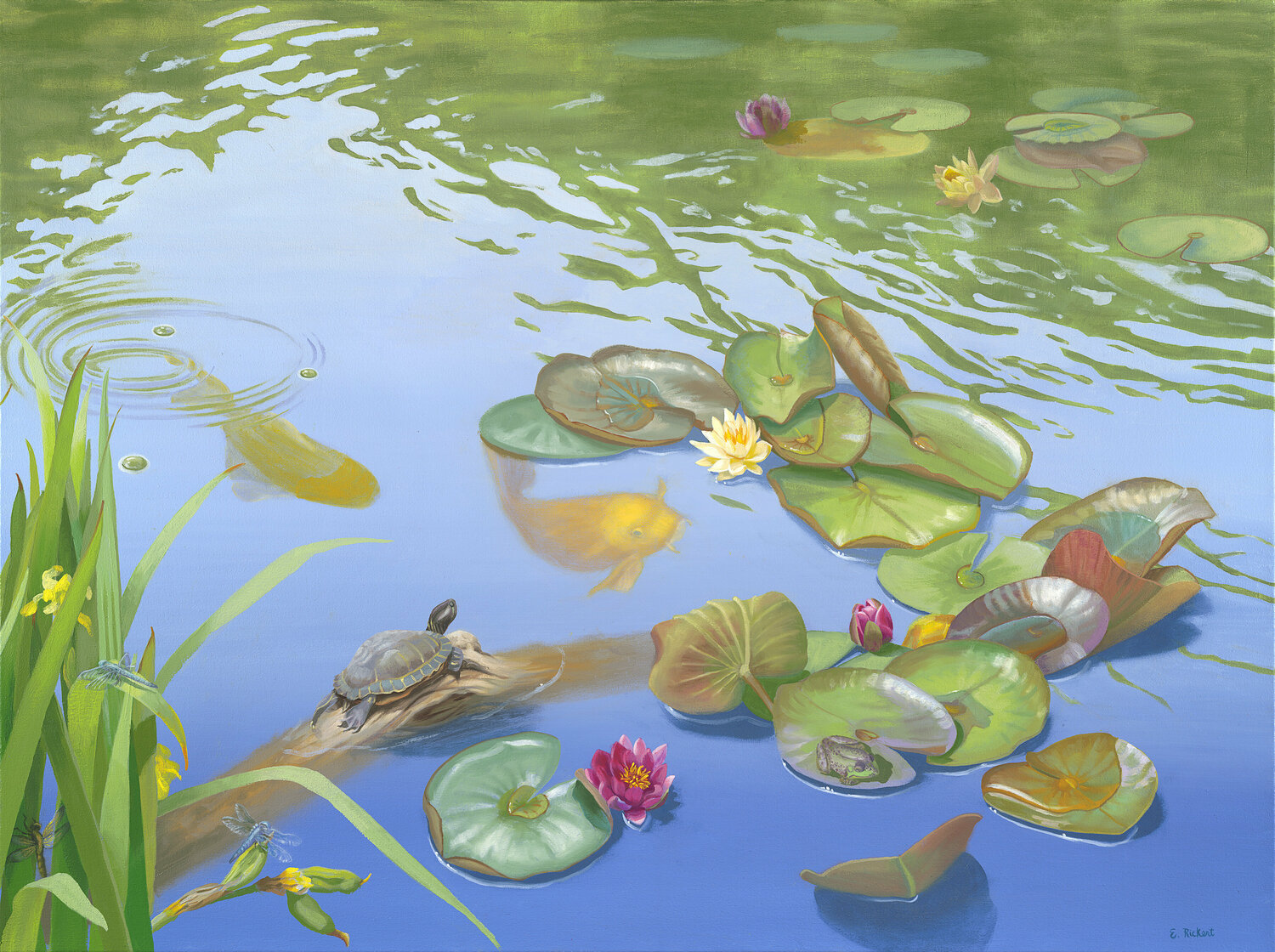 Teeming With Life Elizabeth Rickert Original painting for sale