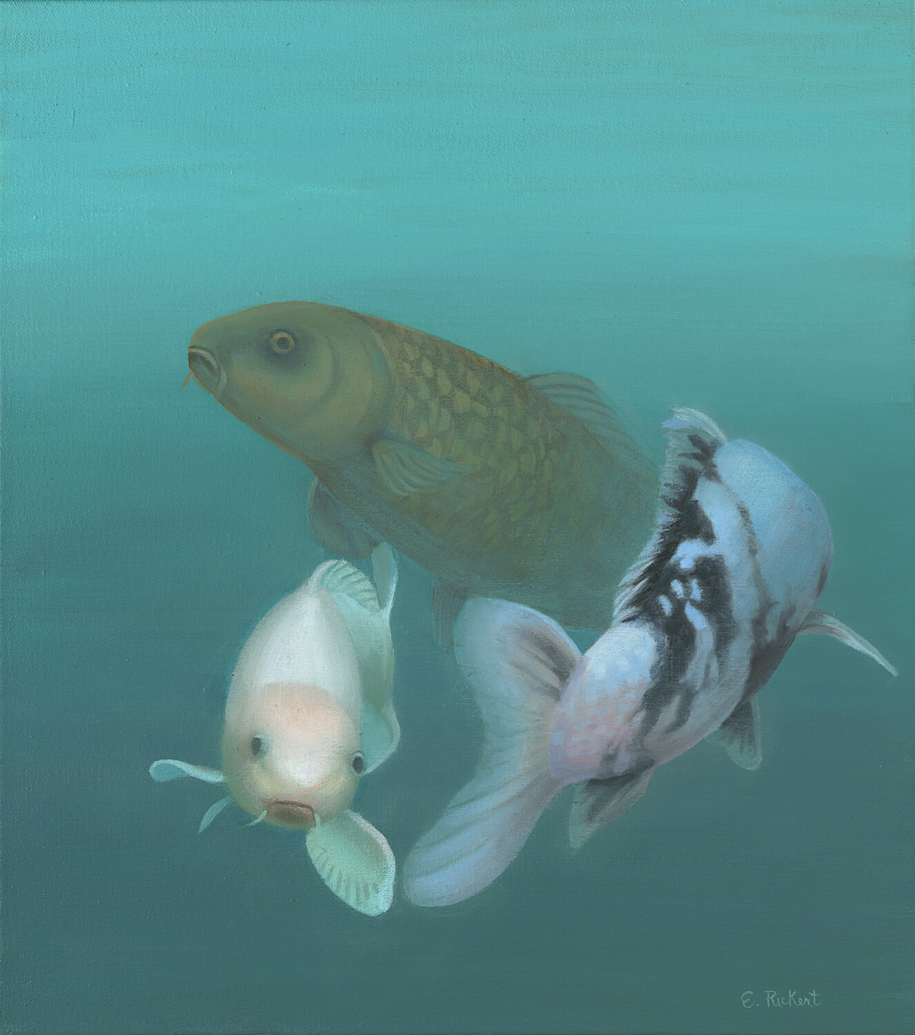 Submerged 1 Elizabeth Rickert Originalgemälde zu verkaufen