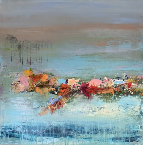 Spectacle by Hennie Van De Lande, Painting for Sale on Select