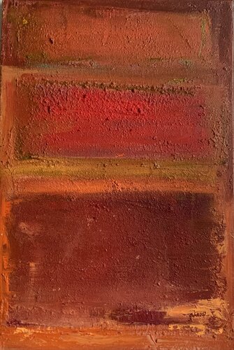 Red orange by Hennie Van De Lande, Painting for Sale on Select