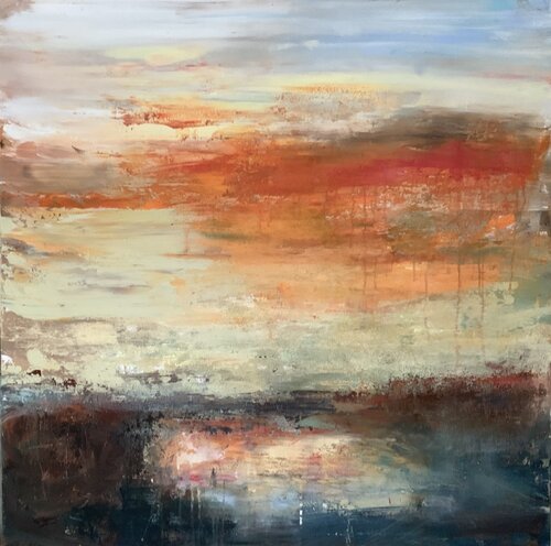 The lake by Hennie Van De Lande, Painting for Sale on Select