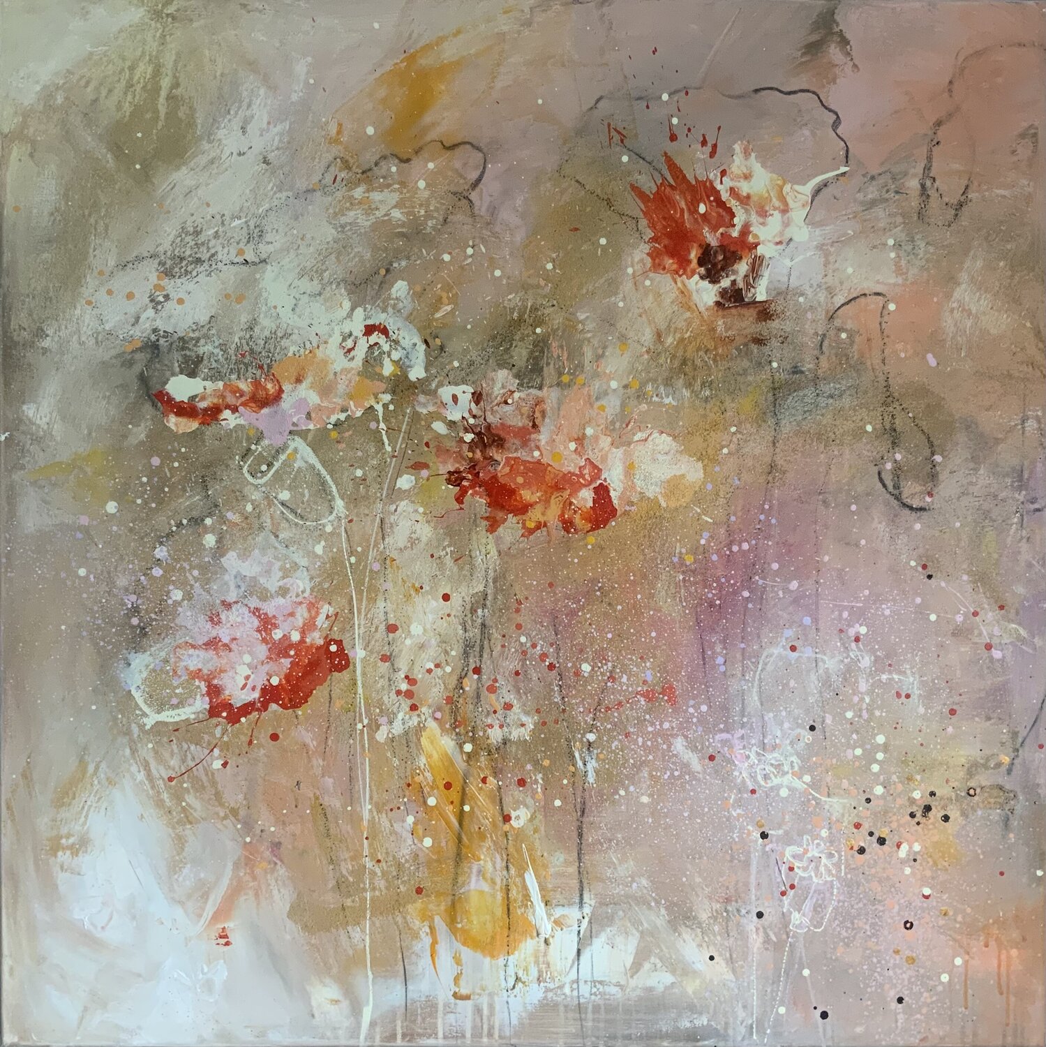 Movement Hennie Van De Lande Original painting for sale