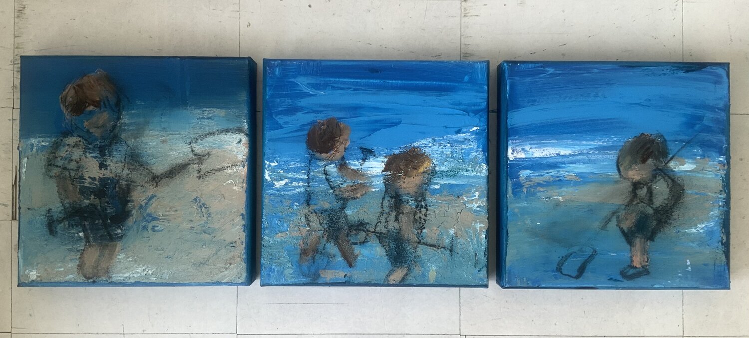 Beach Boys Hennie Van De Lande Original painting for sale