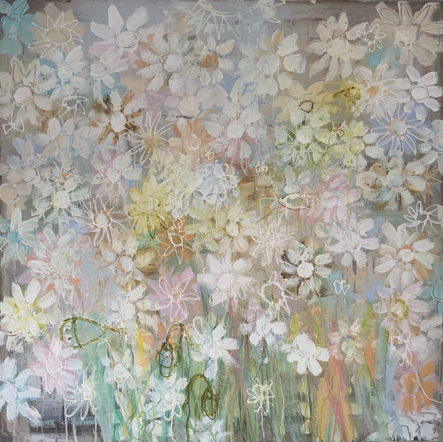Soft colors Hennie Van De Lande Original painting for sale