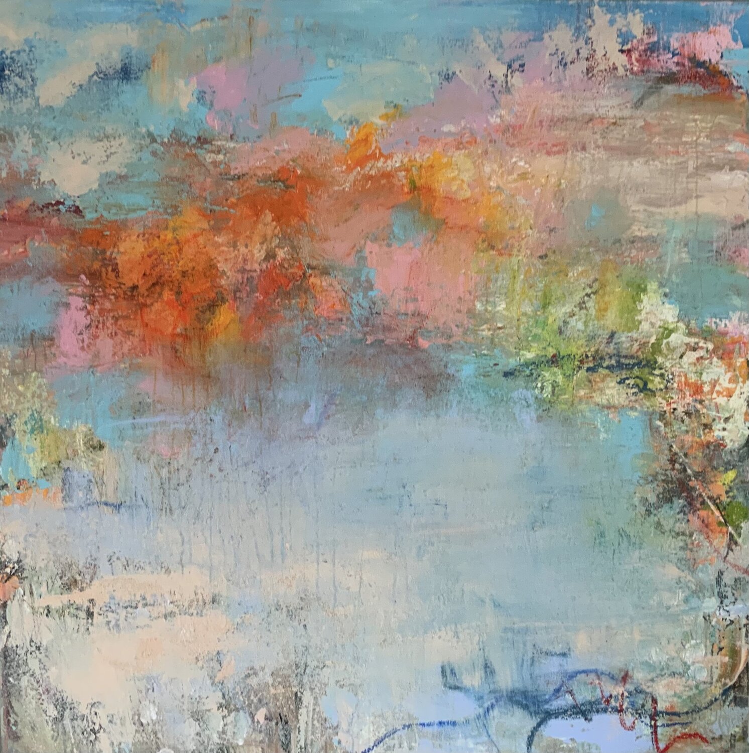 Happy world Hennie Van De Lande Original painting for sale