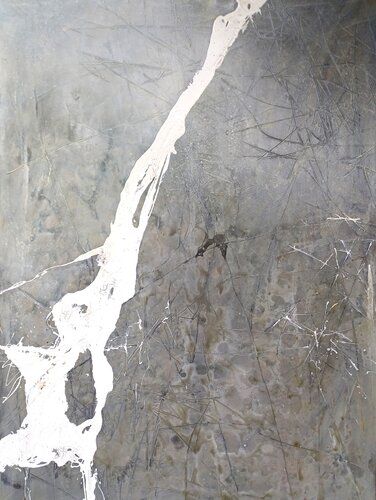 Fascination in Grey by Gunda Jastorff, Painting for Sale on Select