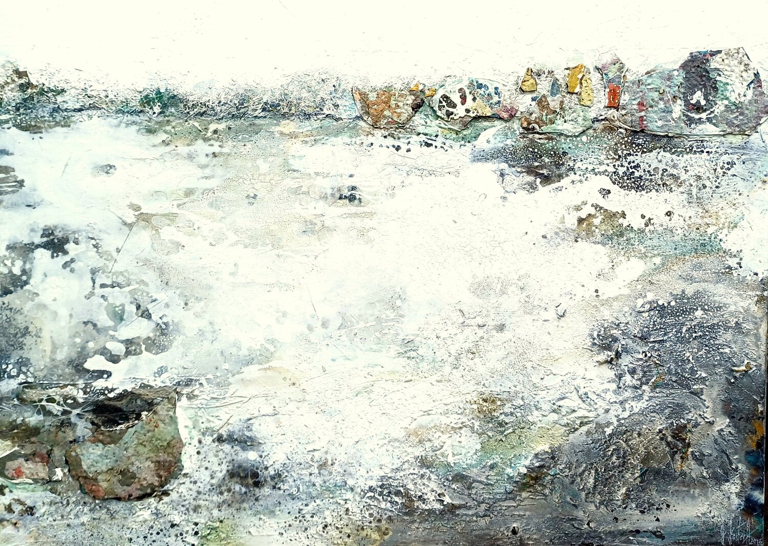 Seaside XXIX Gunda Jastorff Original painting for sale