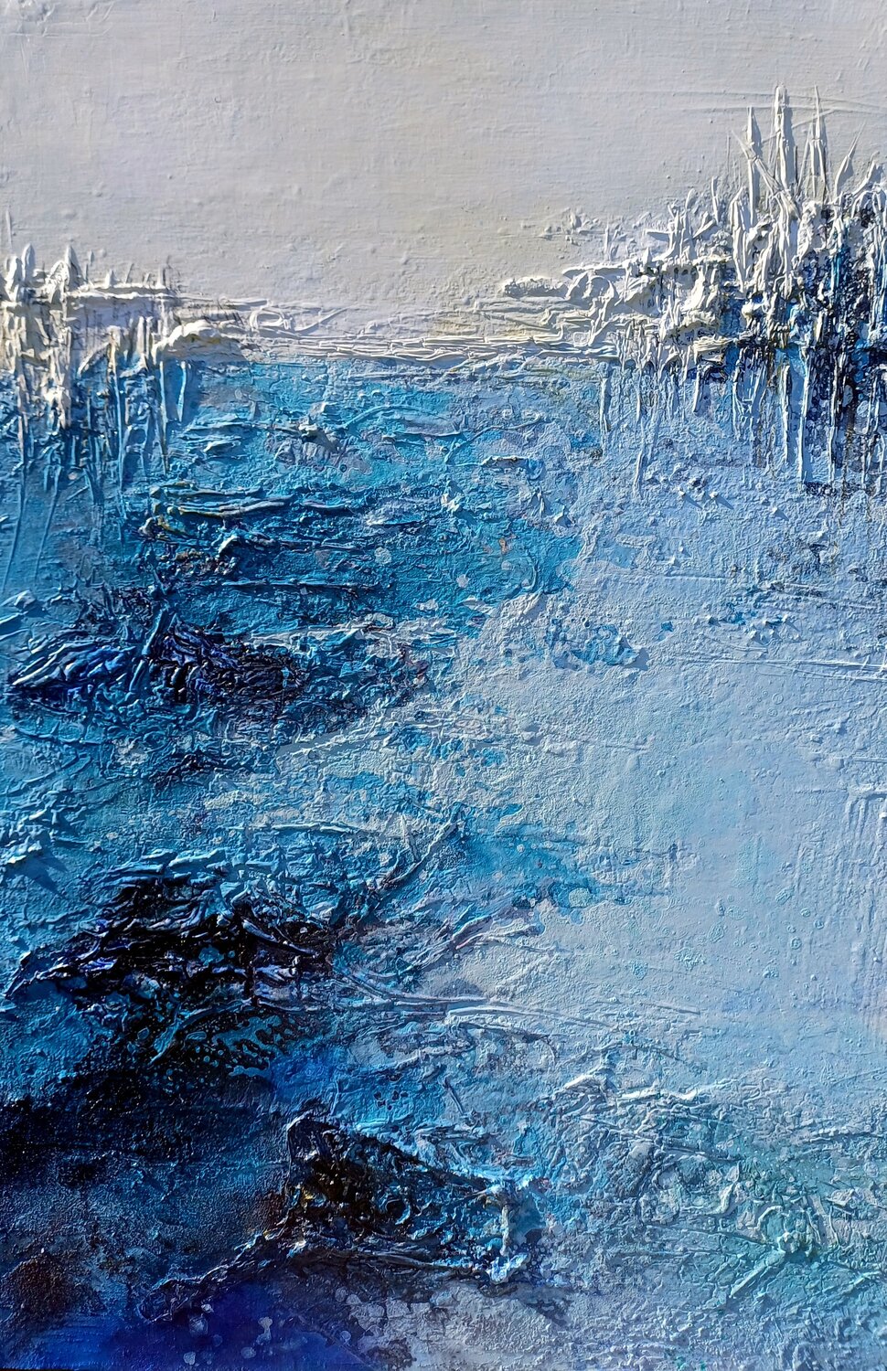 Seaside XIII Gunda Jastorff Original painting for sale