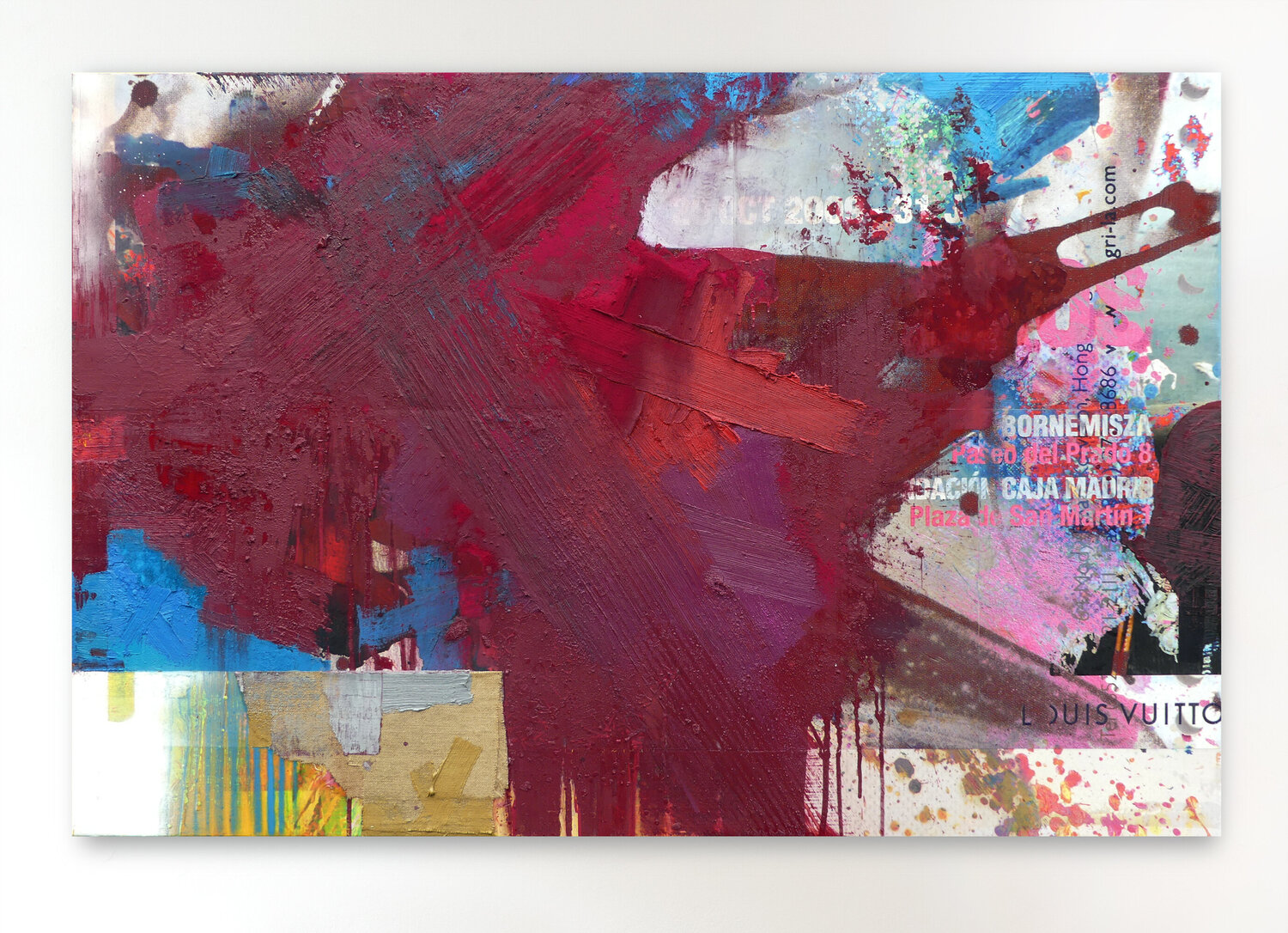 Double Page Spread (Frieze Magazine) Peter Vahlefeld Original painting for sale