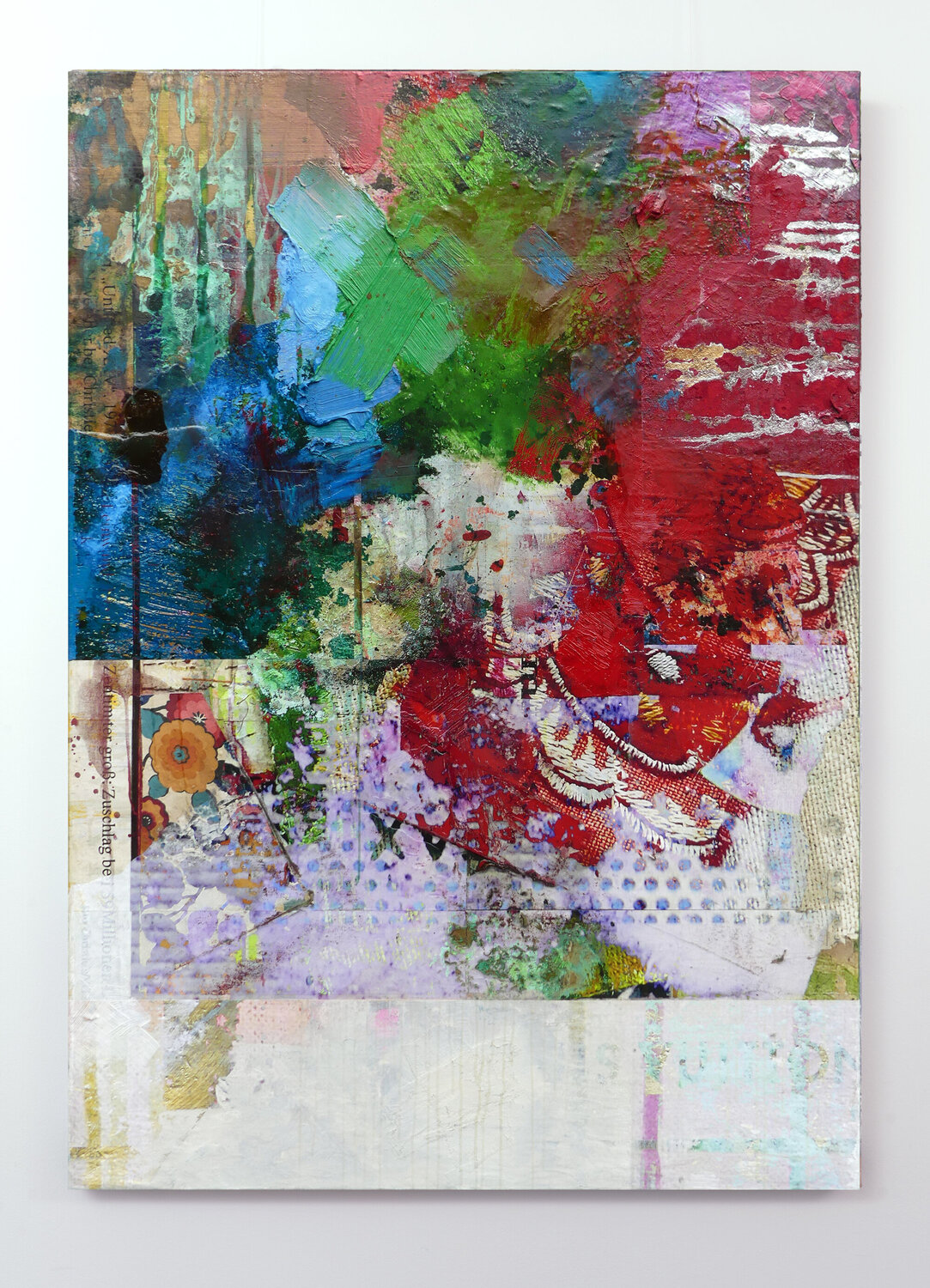 Overpainted Readymade #1 Peter Vahlefeld Original painting for sale