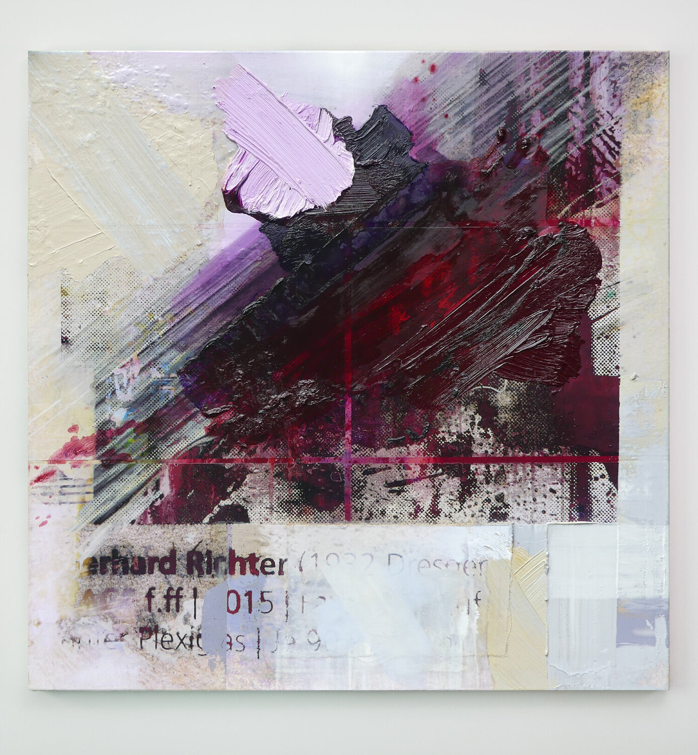 Untitled Abstraction (Auction Ad) Peter Vahlefeld Original painting for sale