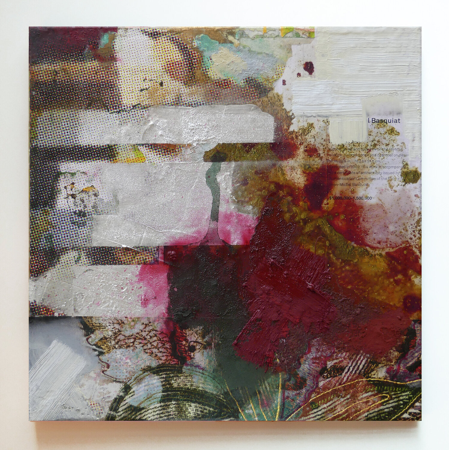 Untitled Abstraction (Readymade Painting) Peter Vahlefeld Original painting for sale