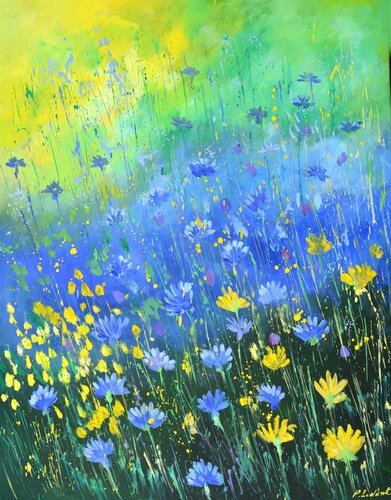 Cornflowers 79 by Pol Ledent, Painting for Sale on Select