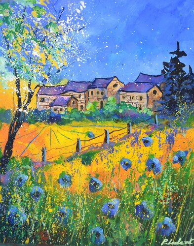 Summer in my countryside by Pol Ledent, Painting for Sale on Select