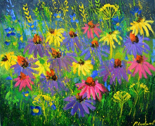 Rudbeckias by Pol Ledent, Painting for Sale on Select