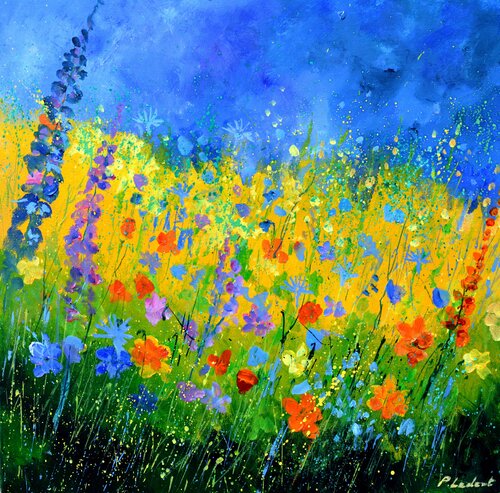 Summer meadow by Pol Ledent, Painting for Sale on Select