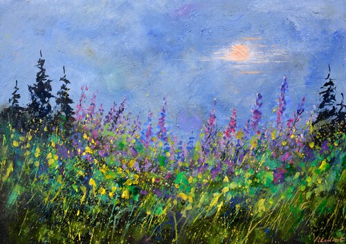 Magic autumn colours -  752021 by Pol Ledent, Painting for Sale on Select