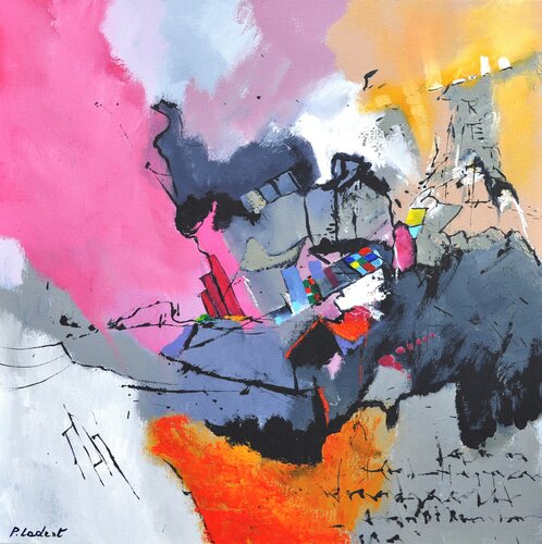 Life in pink   8825 by Pol Ledent, Painting for Sale on Select