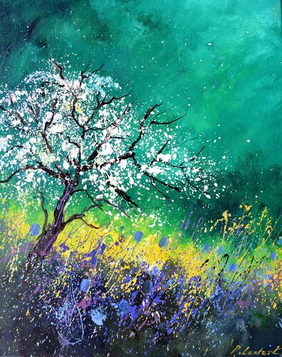 Appletree in spring by Pol Ledent, Painting for Sale on Select