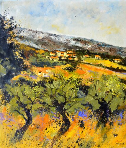 Summer in Provence 7826 by Pol Ledent, Painting for Sale on Select