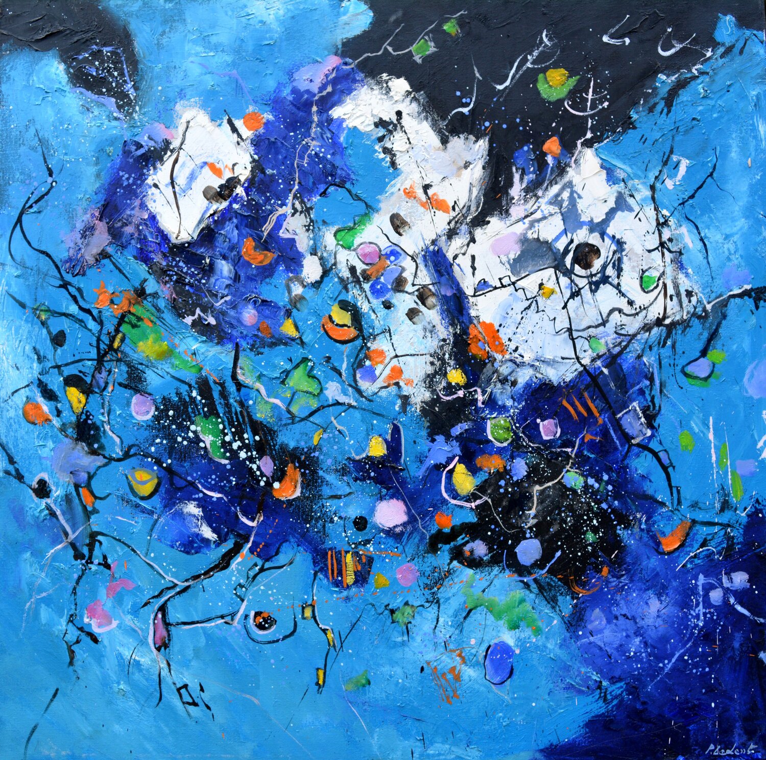 Kaleidoscopic journey Pol Ledent Original painting for sale