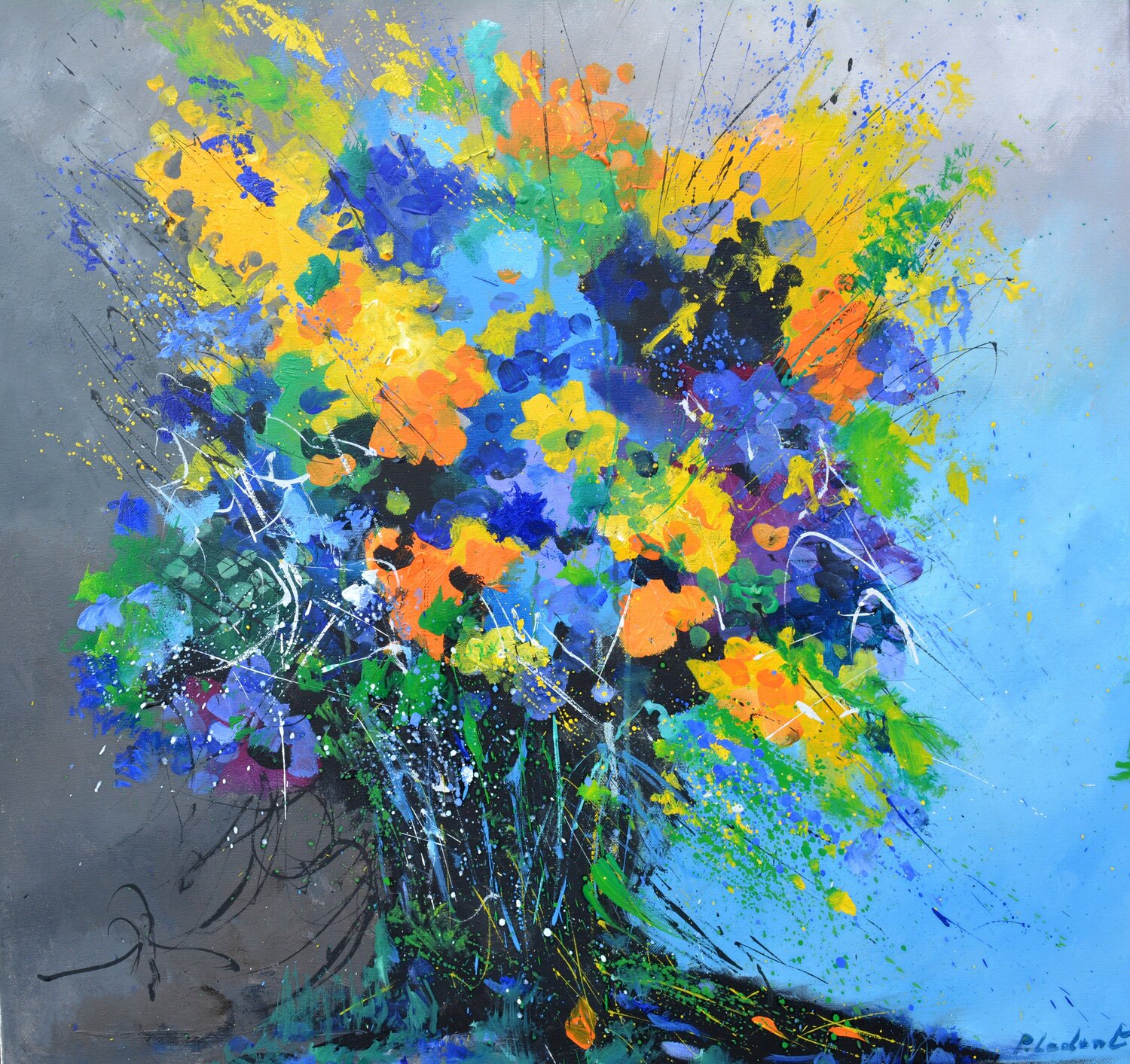 Colors wake the morning Pol Ledent Original painting for sale