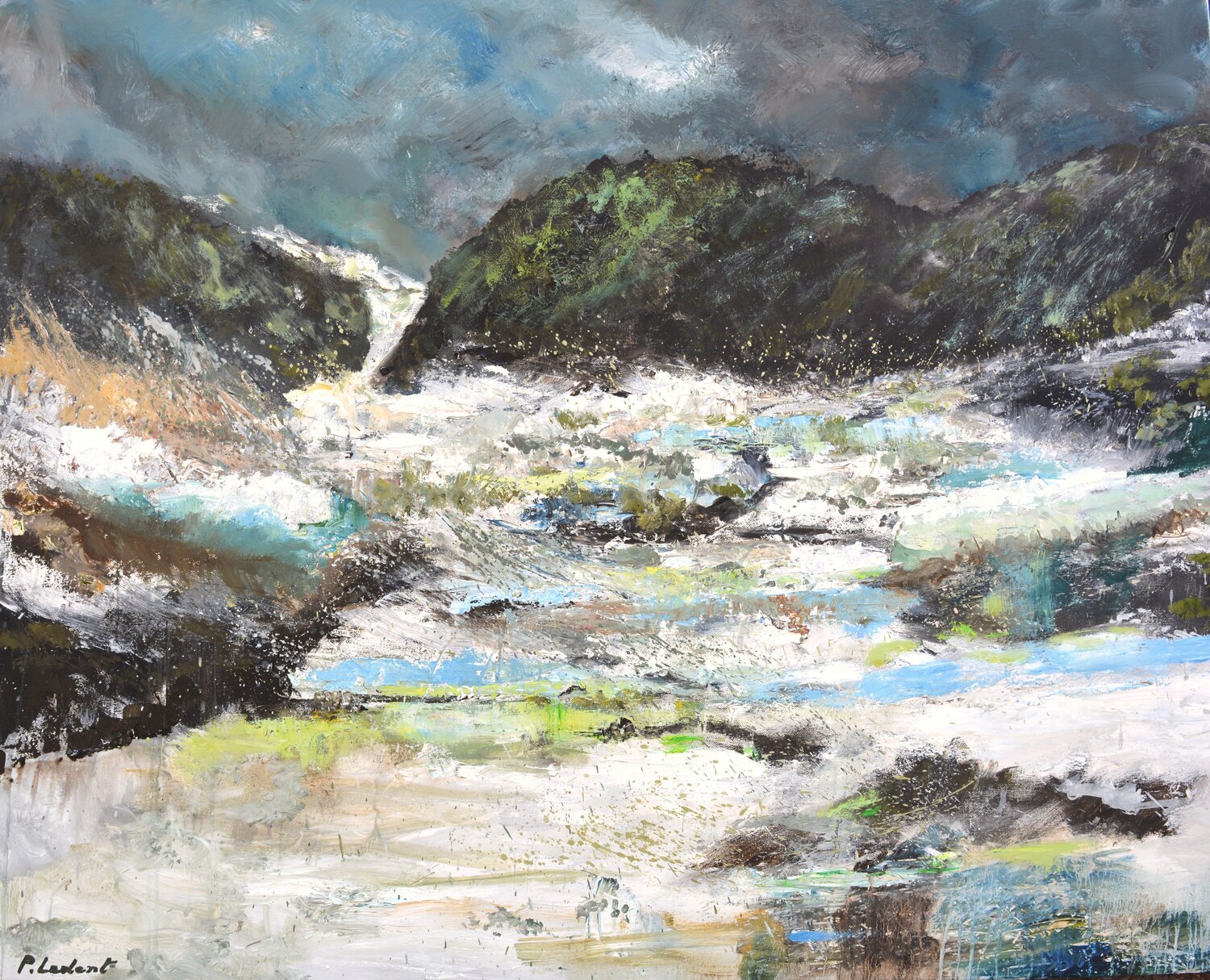 Echoes of ice and water Pol Ledent Original painting for sale