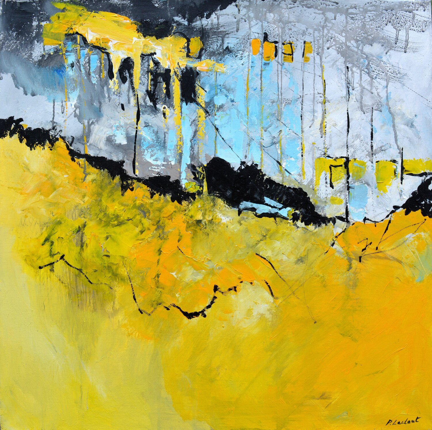 Echoes of the sun Pol Ledent Original painting for sale