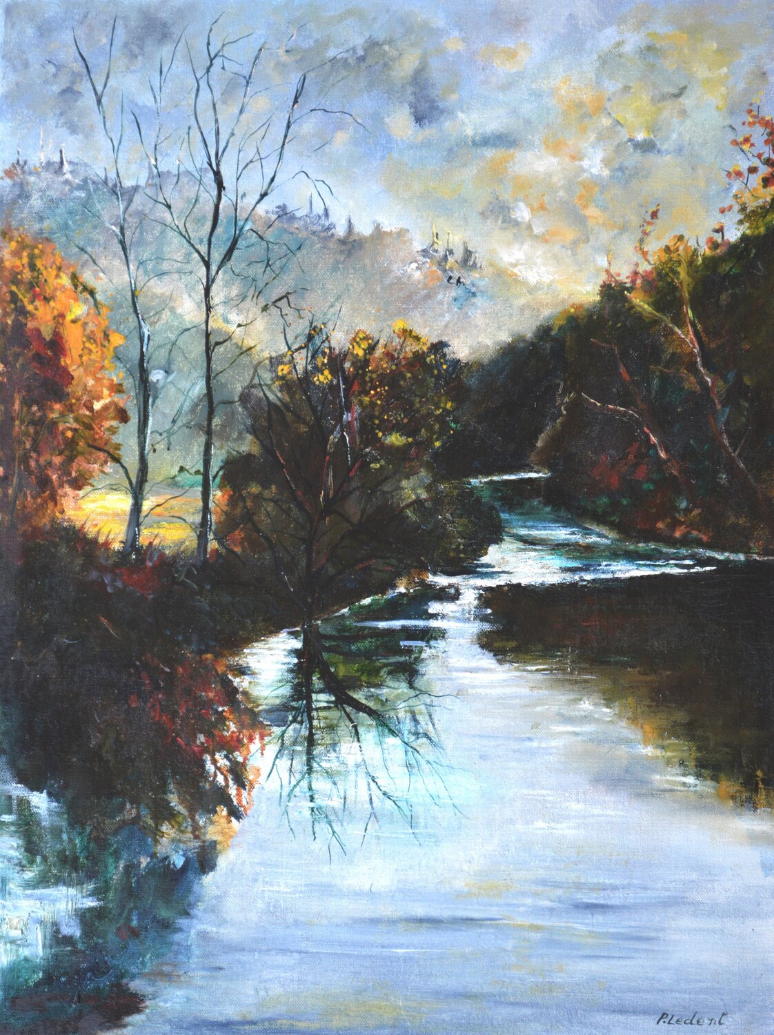My river 6825 Pol Ledent Original painting for sale