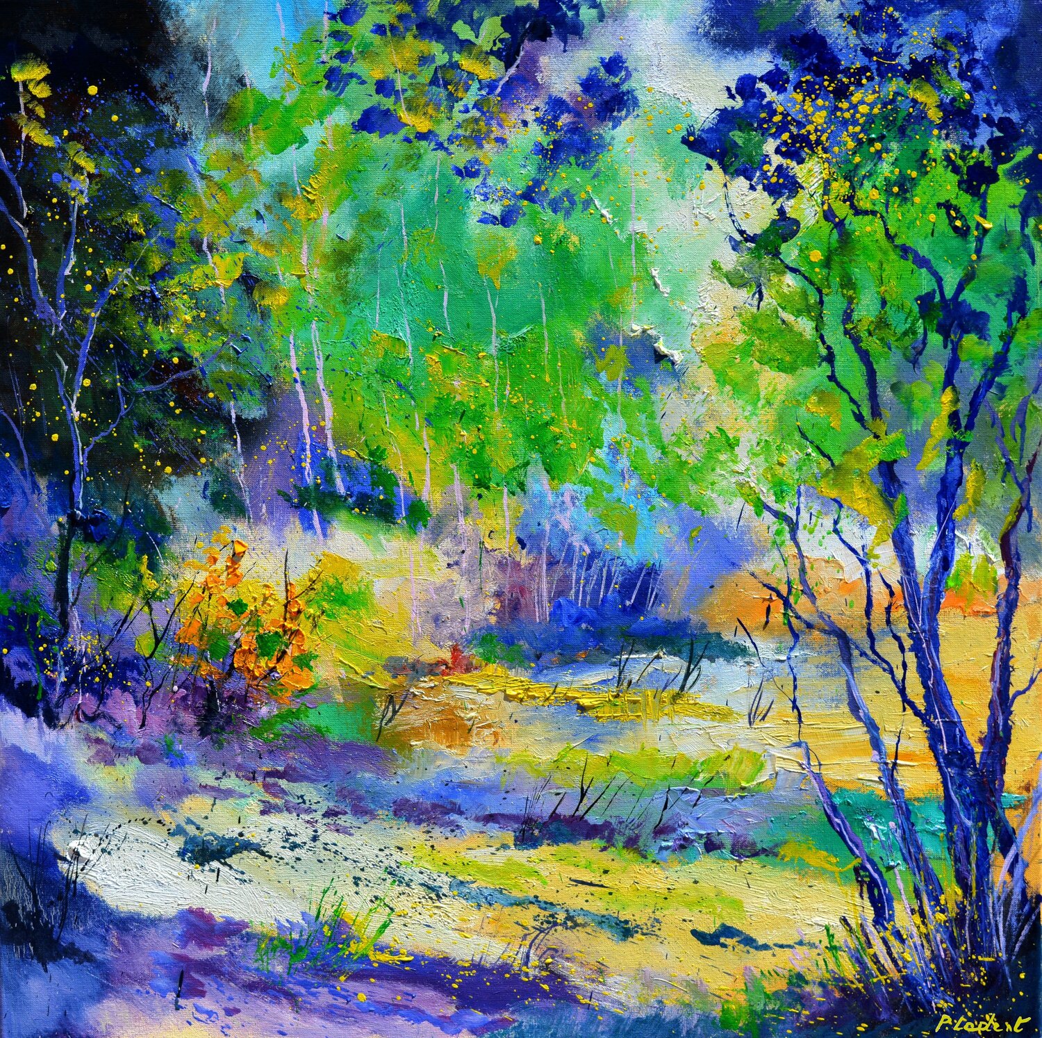 A clearing in summer Pol Ledent Original painting for sale