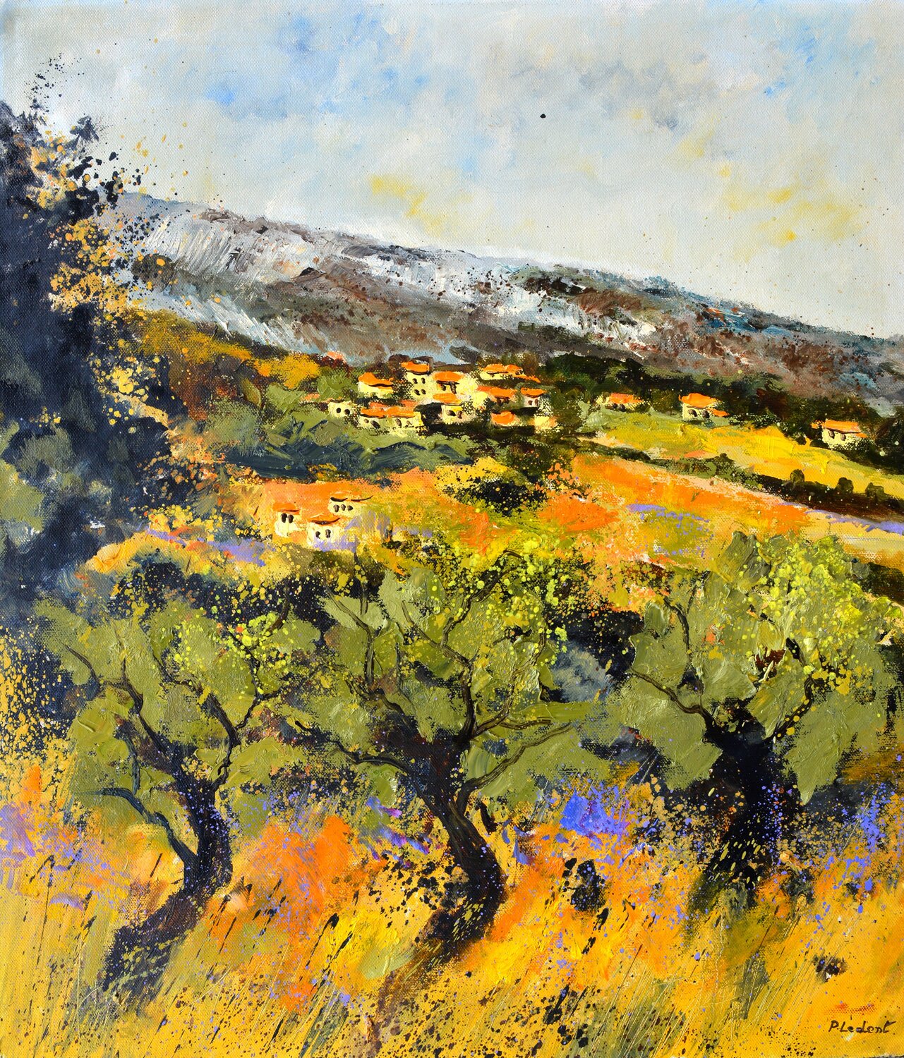 Summer in Provence 7826 Pol Ledent Original painting for sale