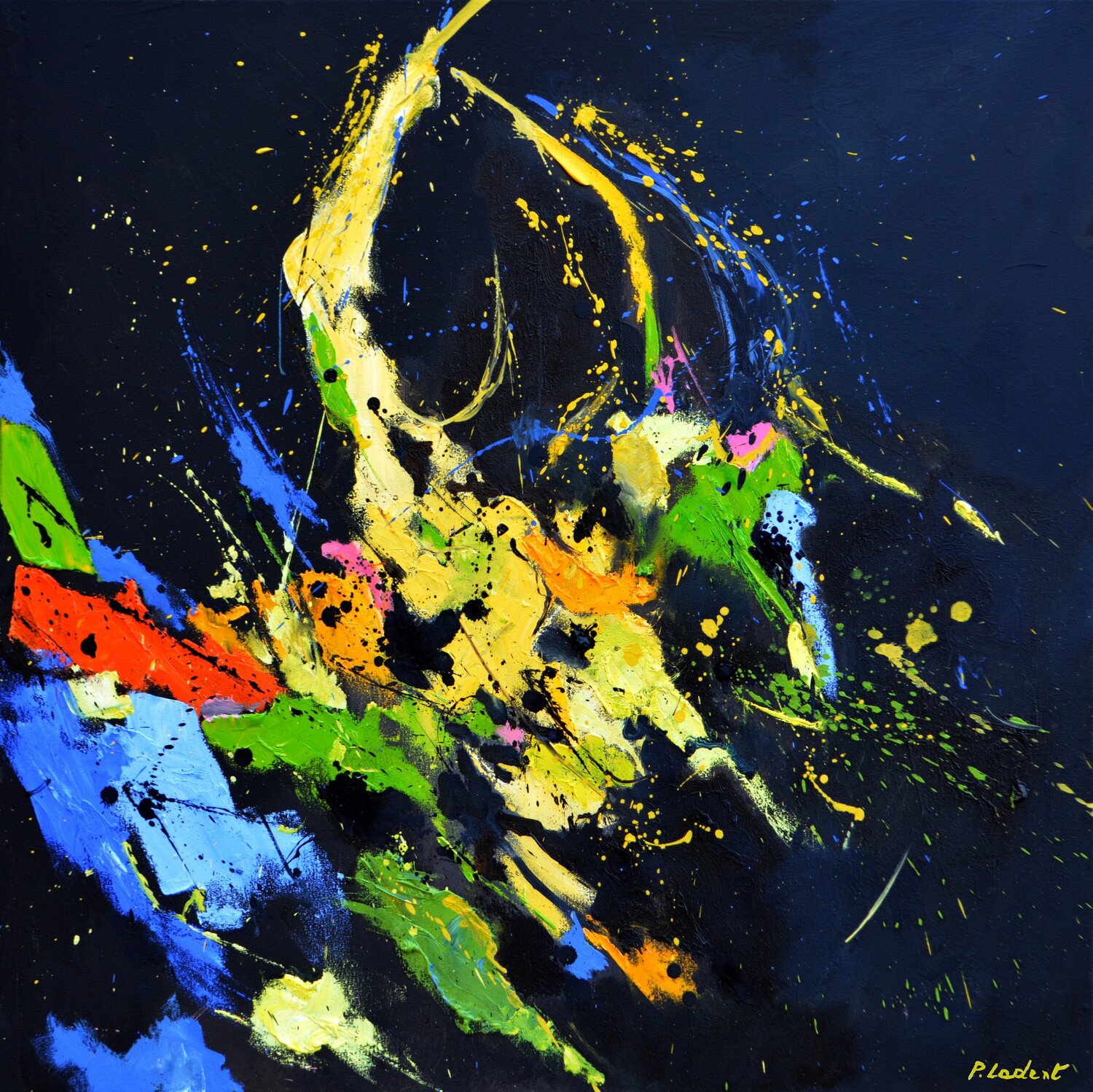An alien's welcome Pol Ledent Original painting for sale