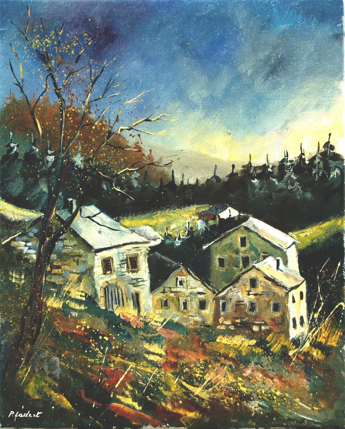 Old houses in the Belgian Ardennes