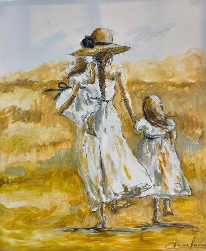 Hijas del Sol by Claudia Lucini, Painting for Sale on Select