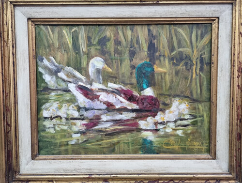 Familia de Patos by Claudia Lucini, Painting for Sale on Select