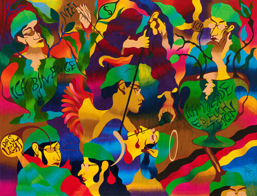 Ich bin ein......... by Said Tiraei, Painting for Sale on Select
