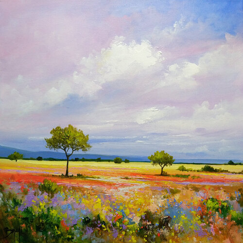 Couleurs printanières by Eric Bruni, Painting for Sale on Select