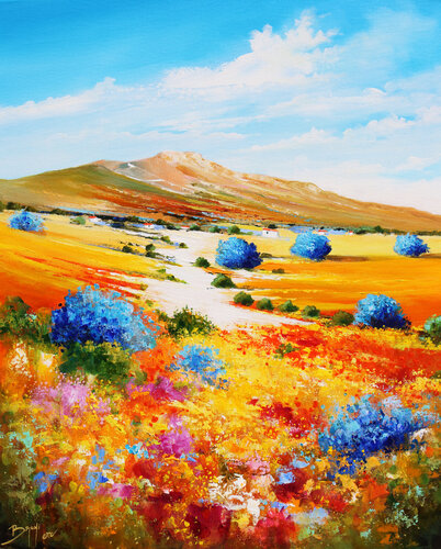 Parfums et couleurs d'été by Eric Bruni, Painting for Sale on Select