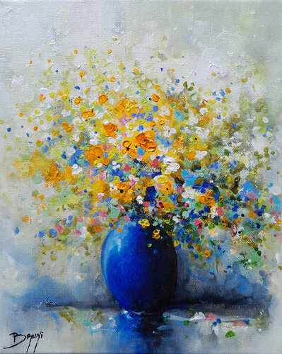 Sérénade florale by Eric Bruni, Painting for Sale on Select