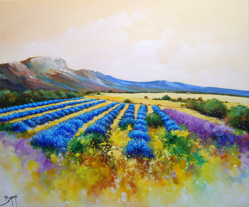 Rêveries Lavandes by Eric Bruni, Painting for Sale on Select