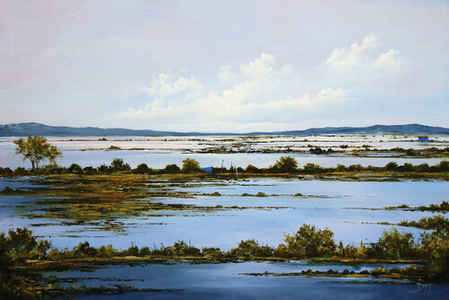 Mémoires d'un paysage khmer by Eric Bruni, Painting for Sale on Select