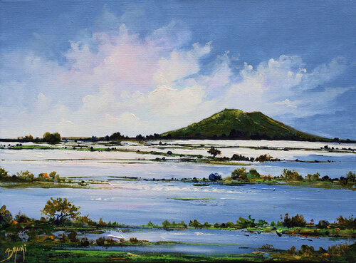 L'Écho des Eaux Sacrées by Eric Bruni, Painting for Sale on Select