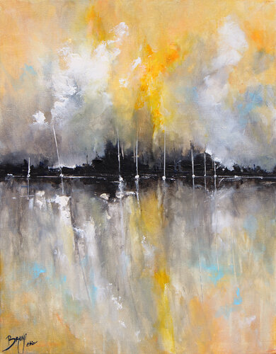 Horizon reflections by Eric Bruni, Painting for Sale on Select