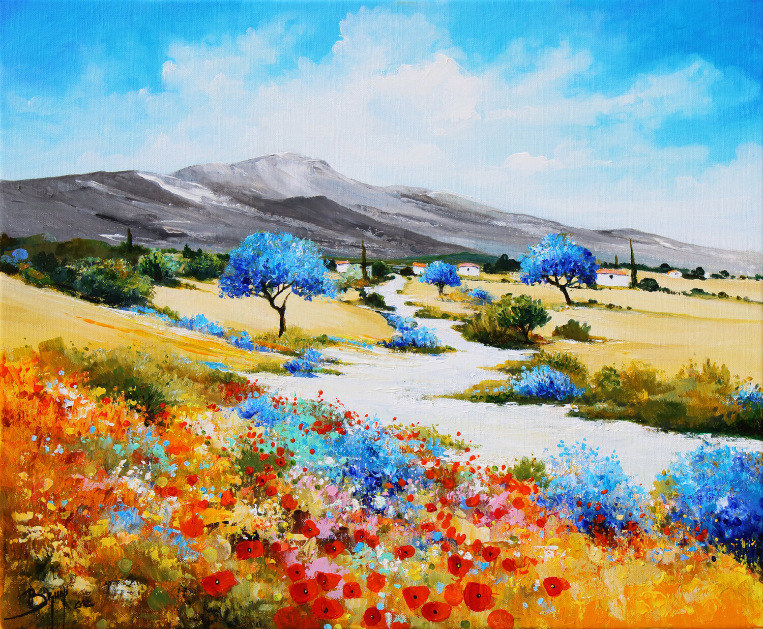 Sous le Soleil du Midi Eric Bruni Original painting for sale