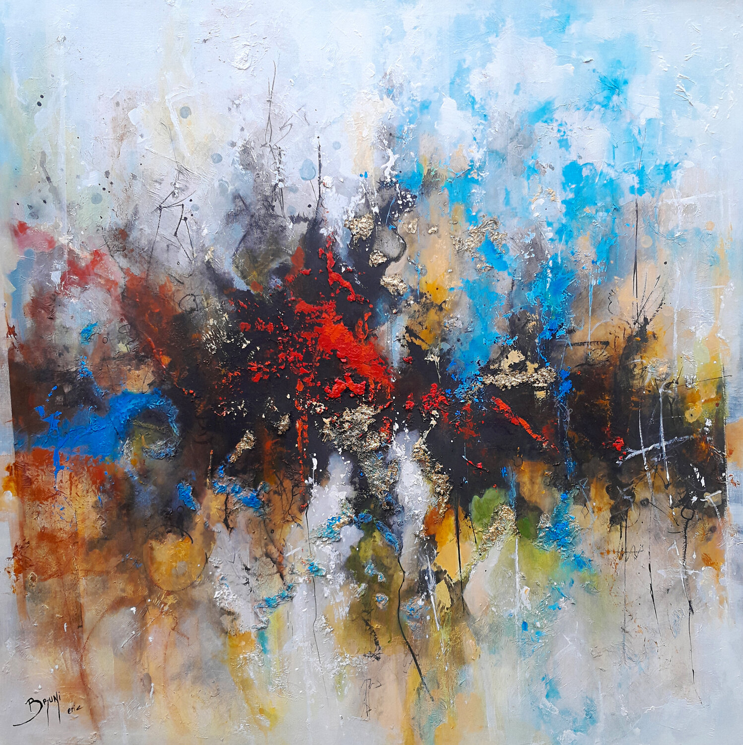 Éclat Chaotique Eric Bruni Original painting for sale